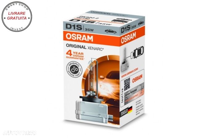 Bec Auto Xenon far Osram XENARC 66140 D1S 35W- livrare gratuita - 1