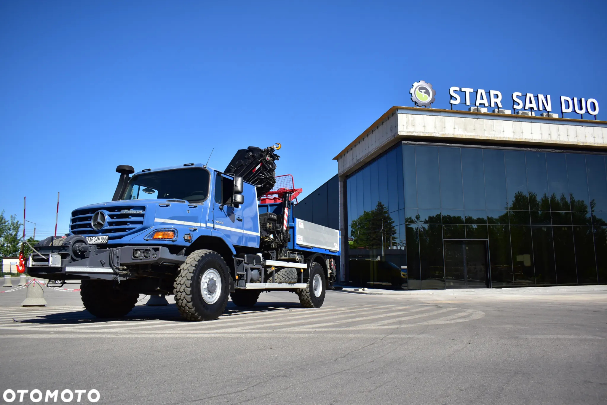 Mercedes-Benz ZETROS 4x4 HIAB 288 KOSZ HDS Żuraw Crane Kran Basket - 5