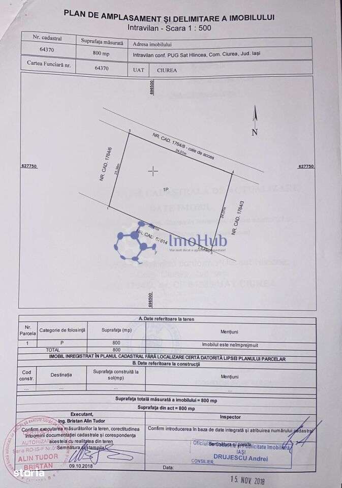Teren intravilan cu PUZ aprobat - Investiție, Hlincea, Iași - Imagine principală: 5/5
