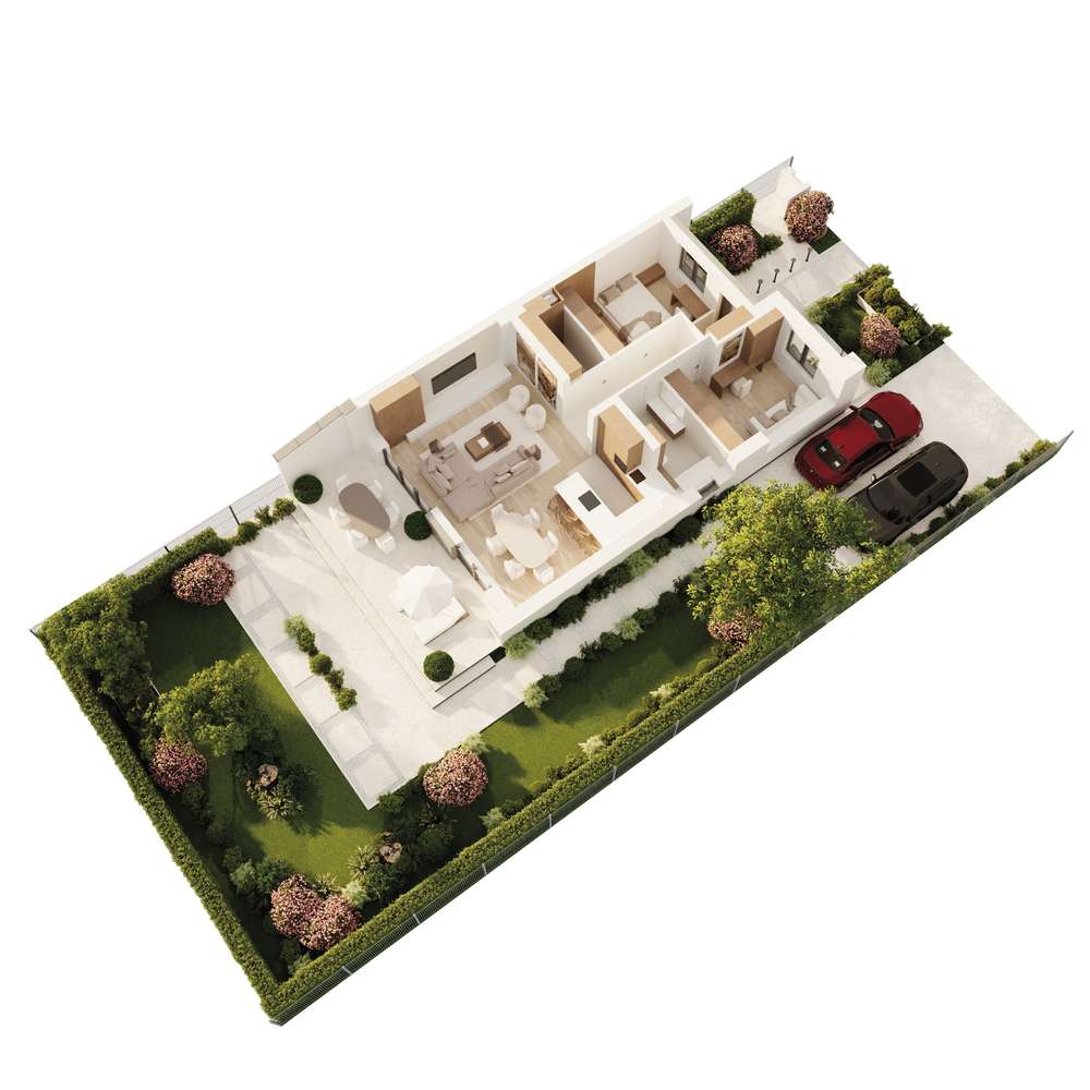 Dom parterowy w zabudowie bliźniaczej, pełna infrastruktura osiedlowa - Pełny obrazek: 3/9