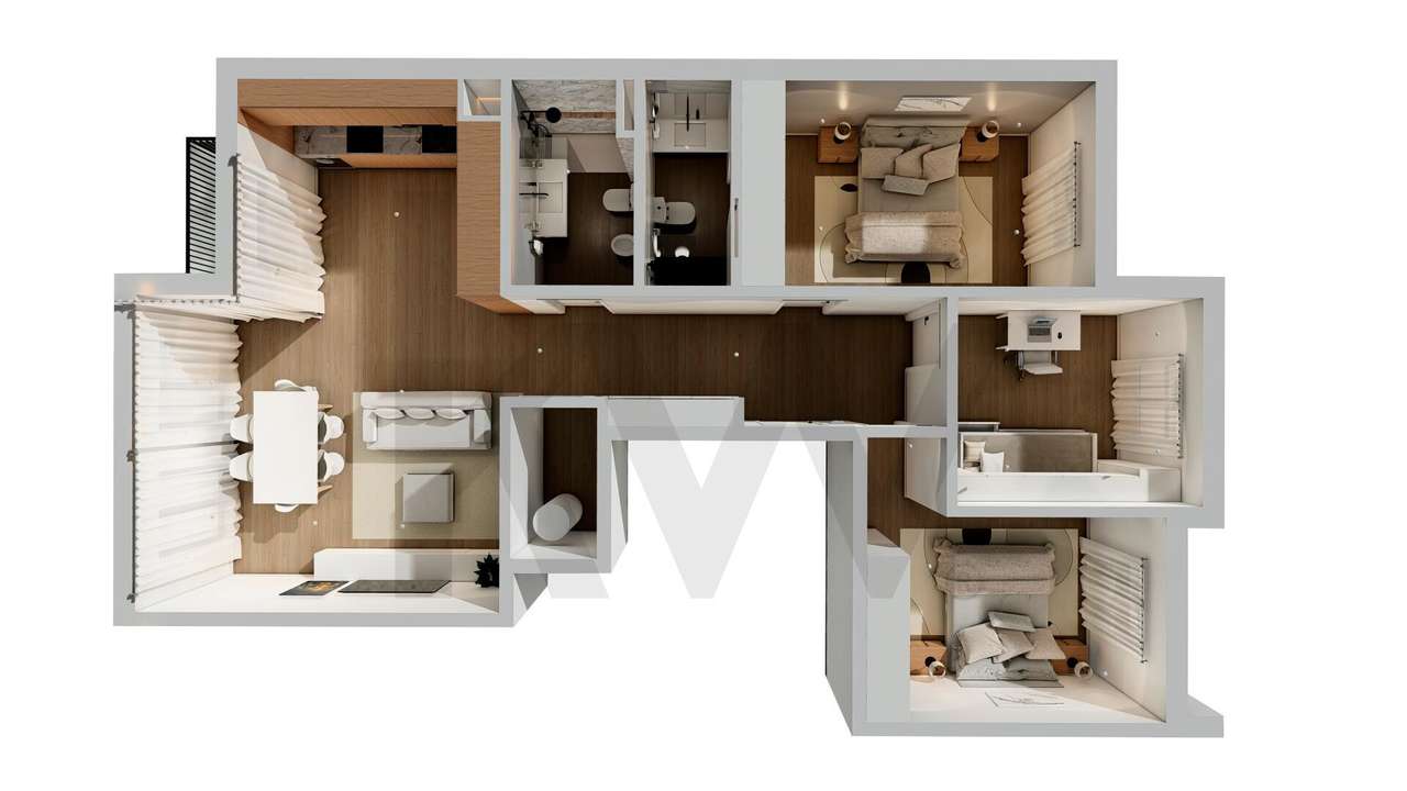 Apartamento T3 Novo com Excelentes Acabamentos e Equipamentos de Quali-9
