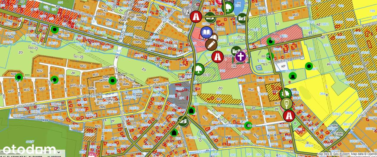 Działka usługowa Kicin plan zagospodarowania terenu Czerwonak-7