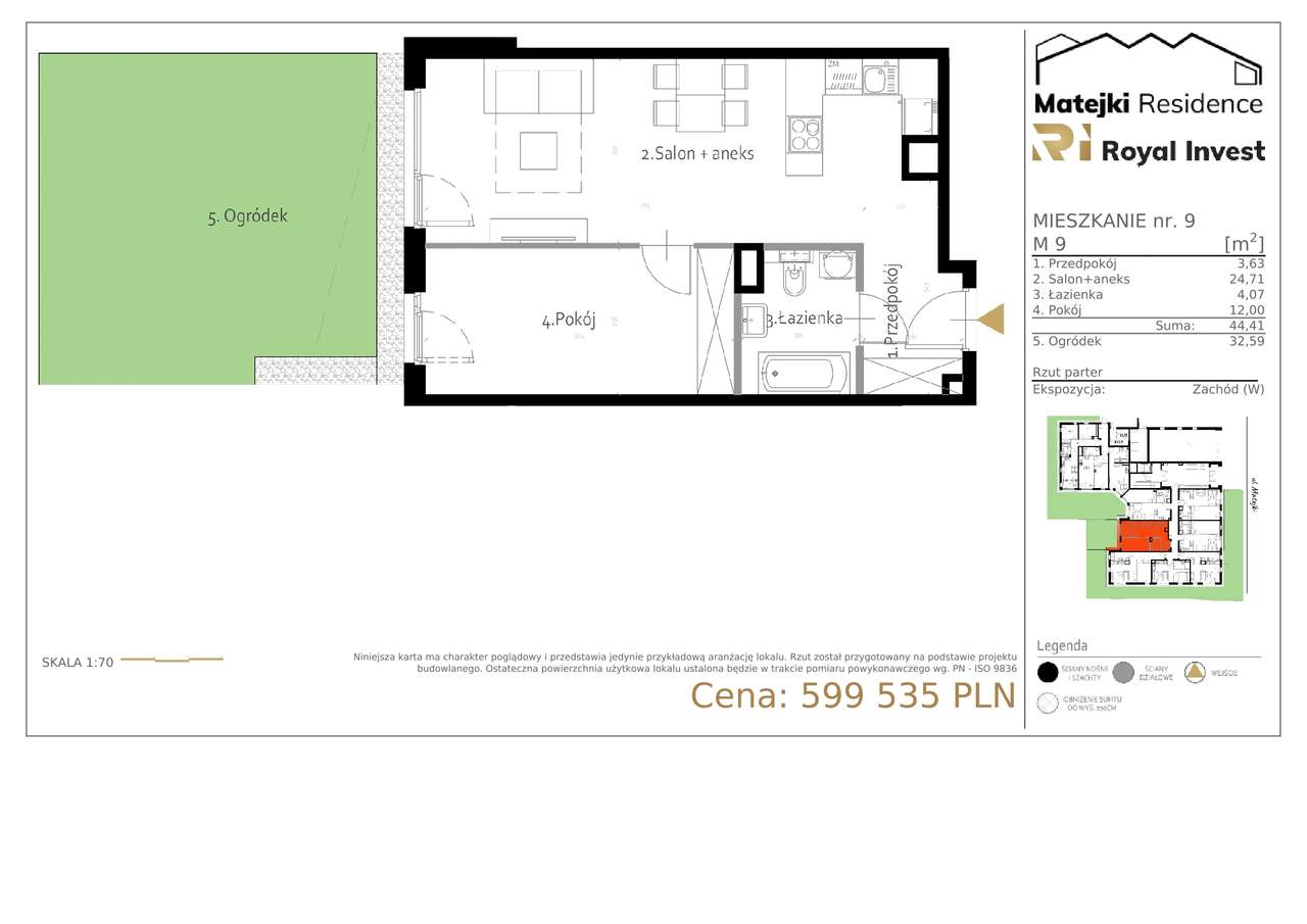 Matejki Residence  | mieszkanie 2-pok. | 9 - Pełny obrazek: 2/7