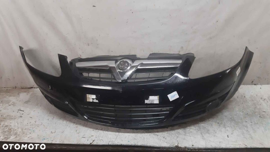 $# ZDERZAK PRZÓD PRZEDNI DO OPEL CORSA D + GRILL KOD KOLOR Z20R CZARNY - 1