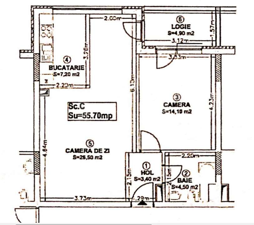 EXCLUSIV BLITZ ! Apartament 2 camere, etaj intermediar, zona Rivus Mal-11