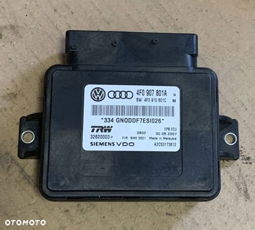 STEROWNIK HAMULCA RĘCZNEGO AUDI A6 C6 4F0907801A - 1