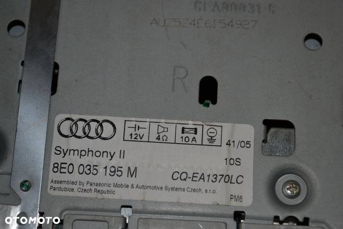 R23/R188 RADIO SAMOCHODOWE AUDI SYMPHONY II 8E0035195M - 2