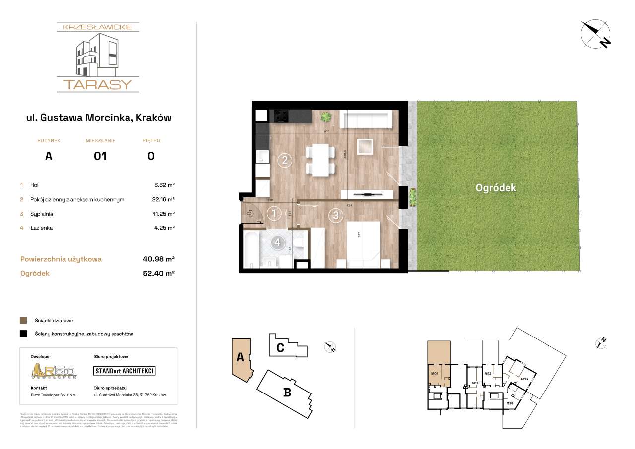 2-pokojowe mieszkanie 40m2 + ogródek Bezpośrednio - Pełny obrazek: 2/9