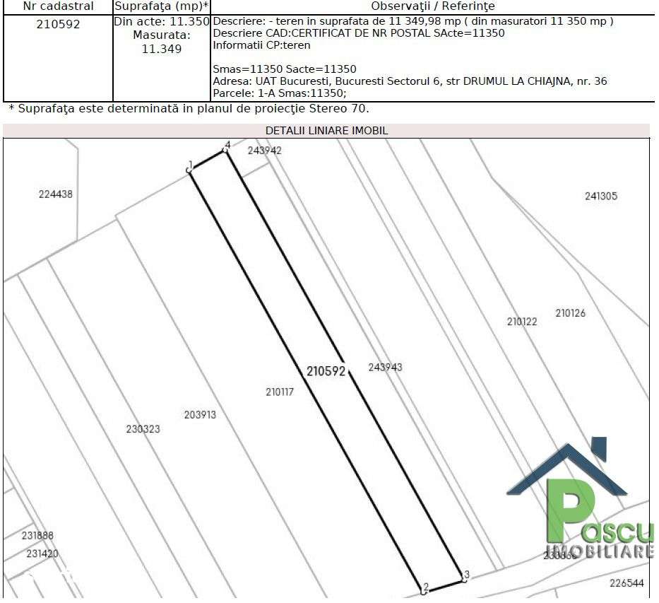 Teren Drum la Chiajna, sector 6, 11.350 mp, D 33 ml - Imagine principală: 5/5