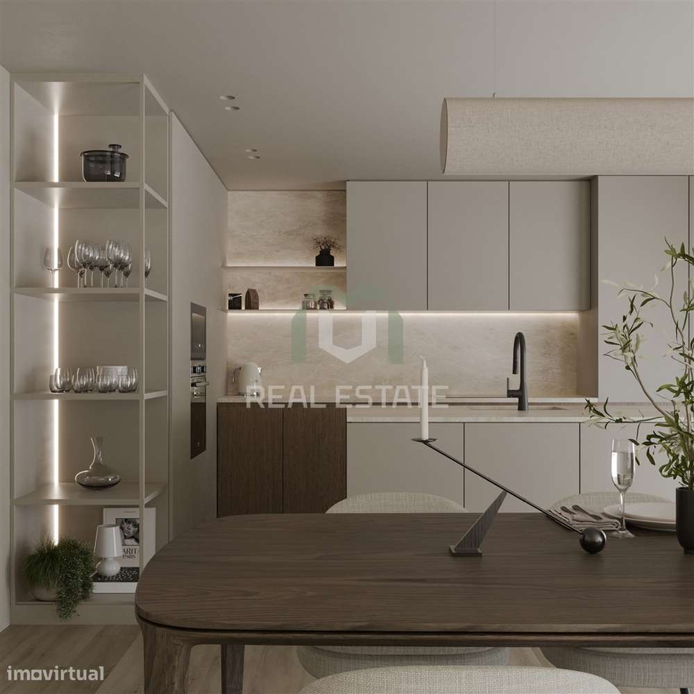 Apartamento T1+1 em Condomínio Fechado com Piscina no rooftop| Ramalde-7