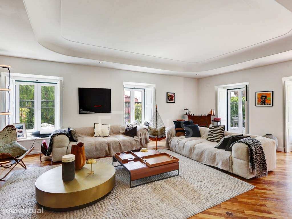 Apartamento T3+1 com vista rio, jardim, terraço com 255m2 e piscina... - Grande imagem: 3/27