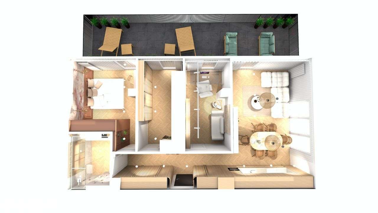 Loft Rzeszów 4 pokoje duży balkon - Pełny obrazek: 3/18