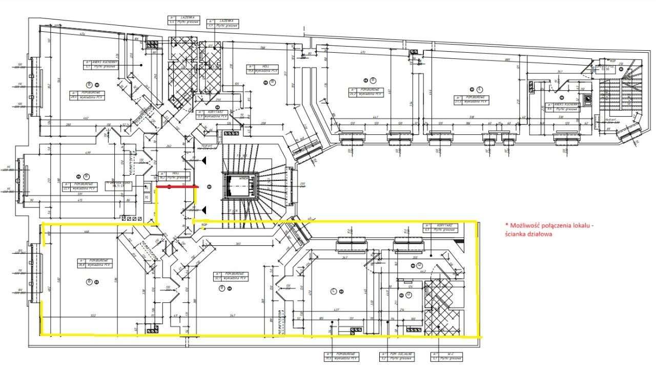 Lokal 113 m2, na 2 piętrze (winda), gazowe - RYNEK - Pełny obrazek: 4/15