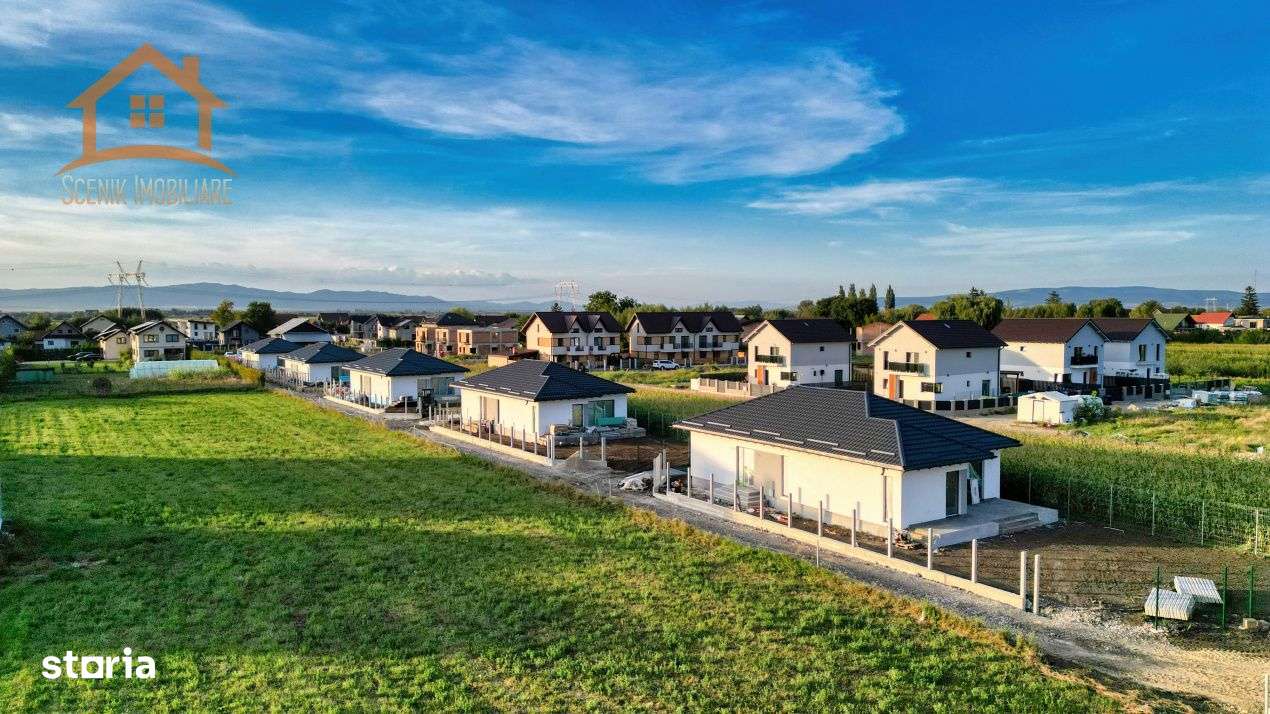 Casa noua, regim parter, mini cartier rezidential in Stupini-3