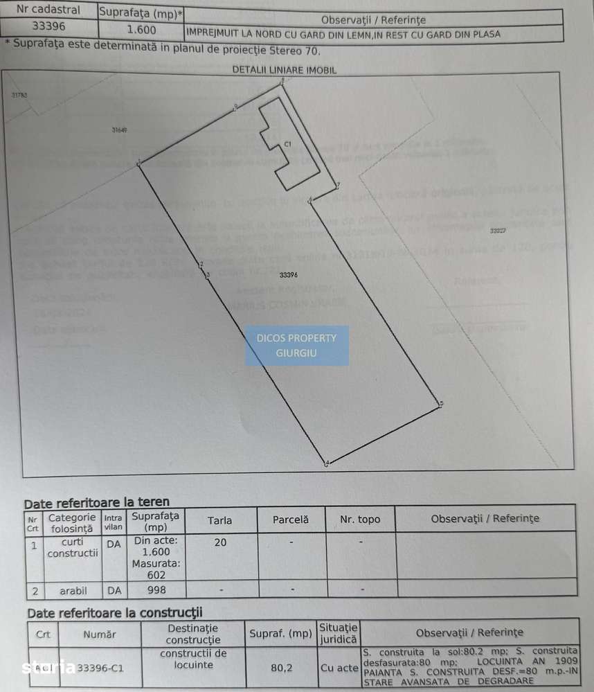 Casă demolabilă de vânzare – Vieru, jud. Giurgiu - Imagine principală: 1/3