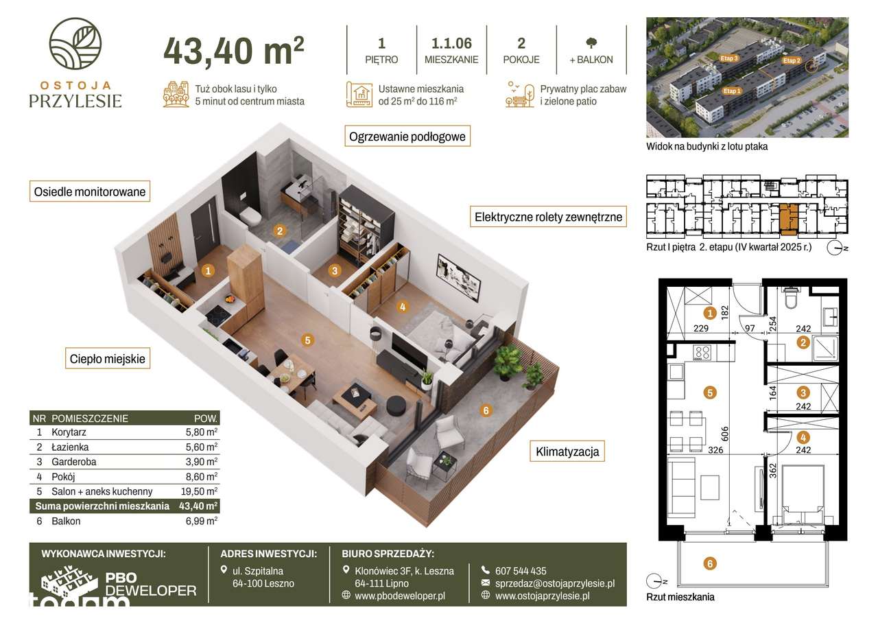 Ostoja Przylesie | mieszkanie 2-pok. | 1_1_06 - Pełny obrazek: 2/9