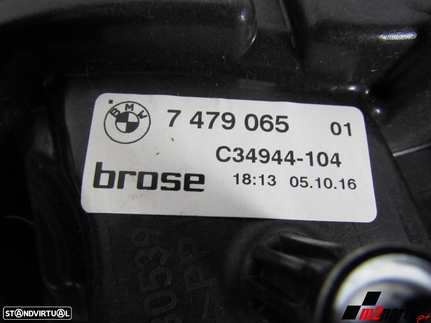 Elevador S/ Motor Esquerdo/Trás Seminovo/ Original BMW 7 (G11, G12) 51357422875 - 3