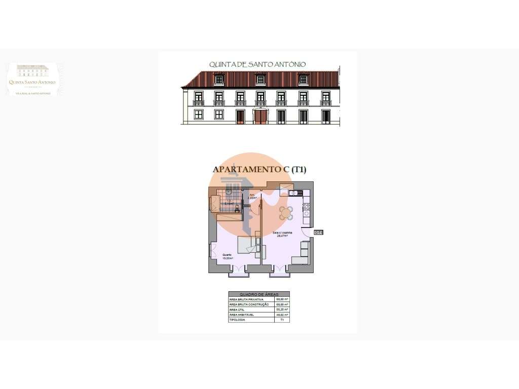 Apartamento T1 à venda em Edifício Pombalino-3