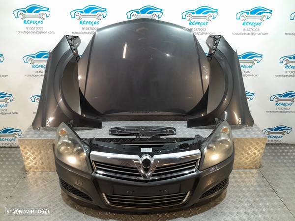 FRENTE COMPLETA OPEL ASTRA H A04 CAPOT PARACHOQUES GUARDA-LAMAS OTICAS RADIADOR VENTILADOR FRENTE FIBRA REFORÇO - 17