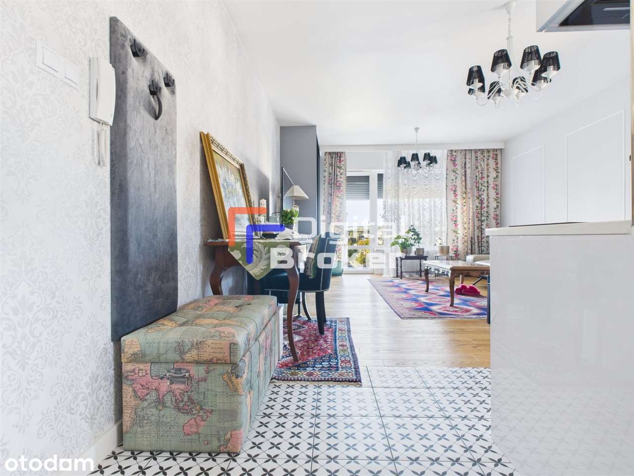 **Wykończone 2 pokoje na Zawadach**Duży balkon** - Pełny obrazek: 4/12