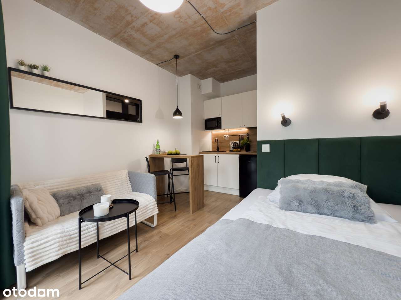 Nowoczesna, przytulna kawalerka w centrum! Bez dodatkowych opłat - Pełny obrazek: 1/8