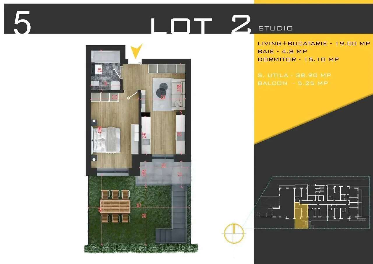 Direct dezvoltator 2 camere parter cu gradina sector 3-3