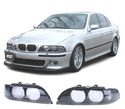 CAPAS DE FARÓIS FRONTAIS PARA BMW E39 95-00 D2S BLACK SMOKED PRETO FUMADO ESCURECIDO - 1