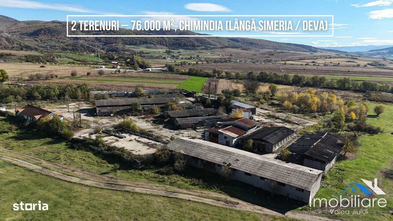 2 Terenuri – 76.000 m², Chimindia (lângă Simeria / Deva) - Imagine principală: 4/8