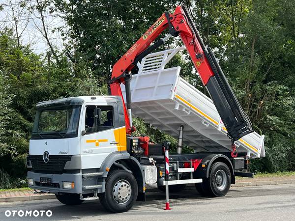 Mercedes-Benz MERCEDES ATEGO 1833 Kiper Wywrotka 4x2 Kran PALFINGER PK 12500 BARDZO DOBRY STAN - 27