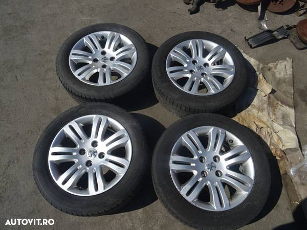 Vand Jante Aliaj cu Cauciucuri Peugeot 308 205/55 R16 din 2008 9607N9 - 1