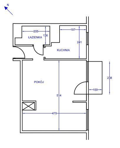 Przytulne mieszkanie 36,6 m2 - Niemce
