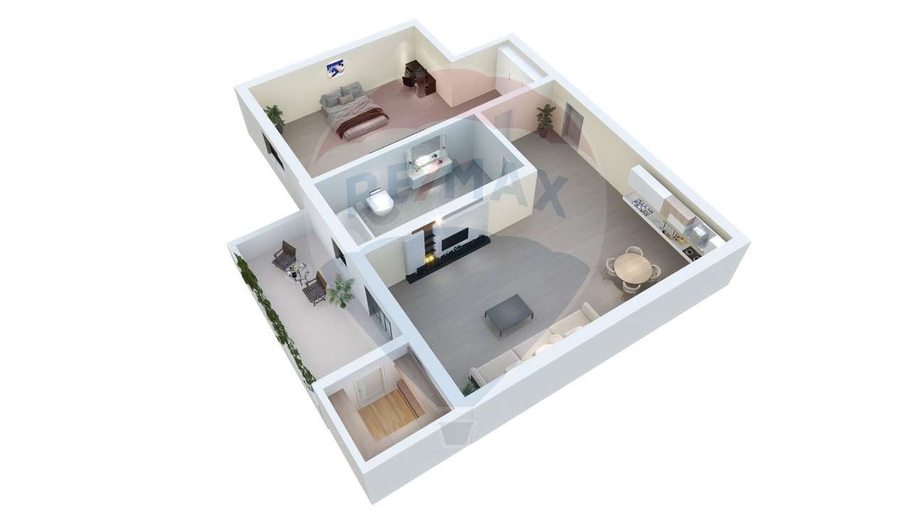 Apartament 2 camere, zonă liniștită - Imagine principală: 2/4