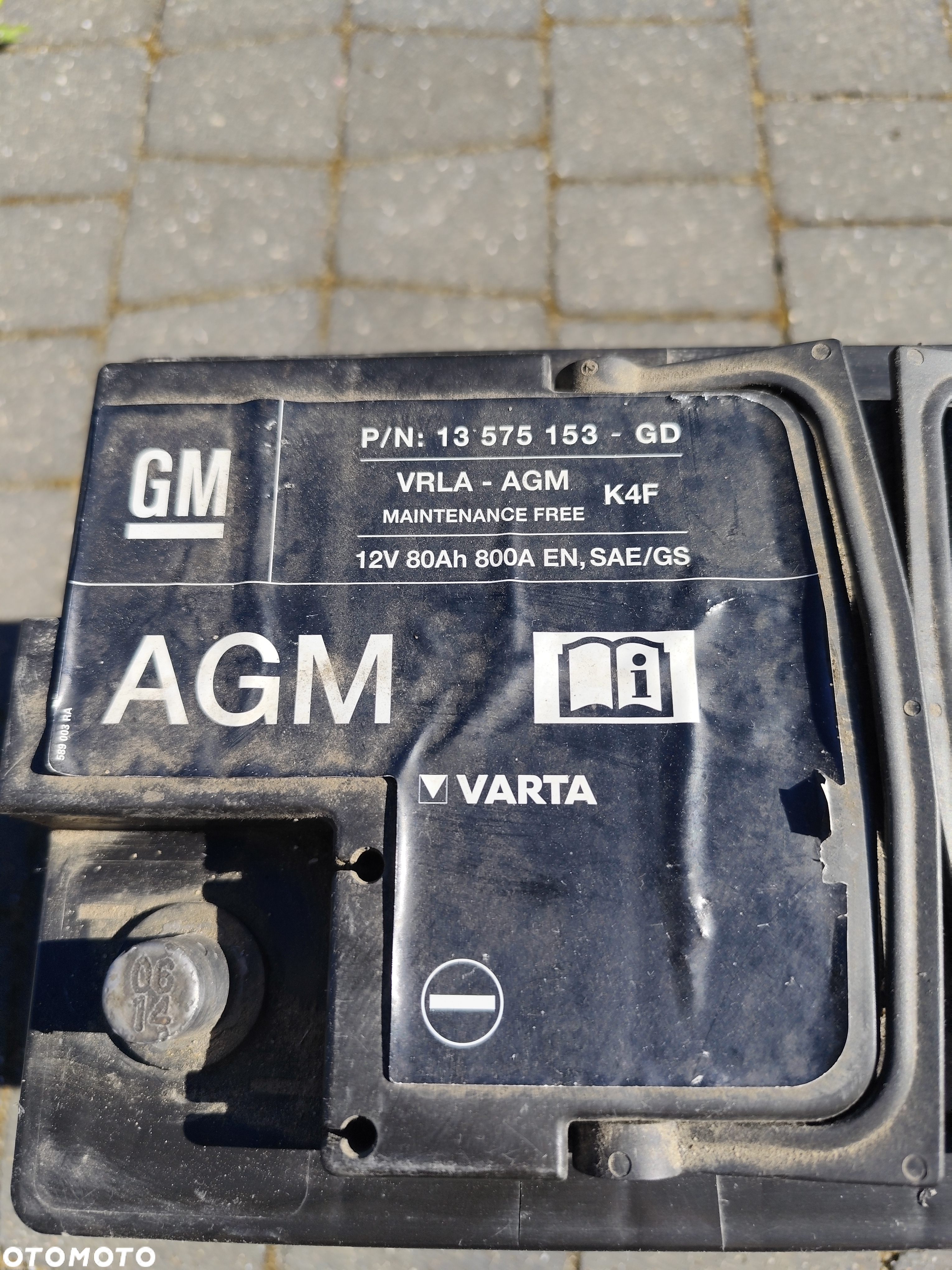 Akumulator Varta AGM Start Stop 80ah 800A - 2