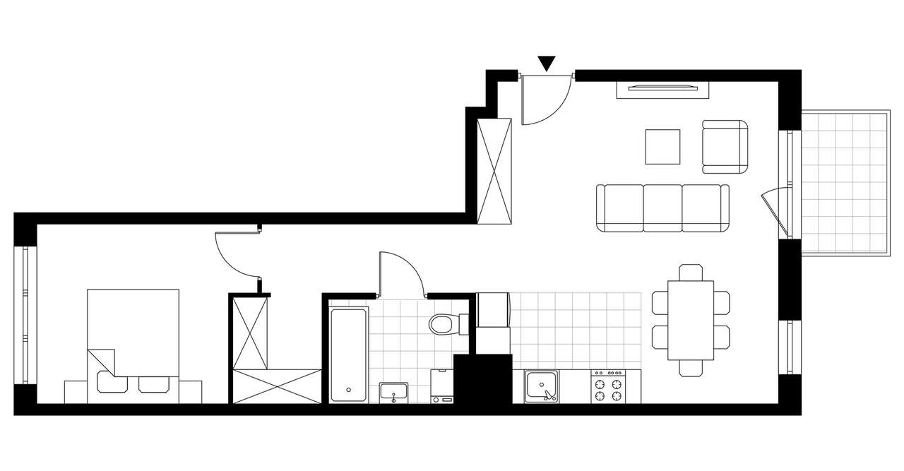 2-pokojowe mieszkanie 52m2 + balkon Bez Prowizji - Pełny obrazek: 4/9