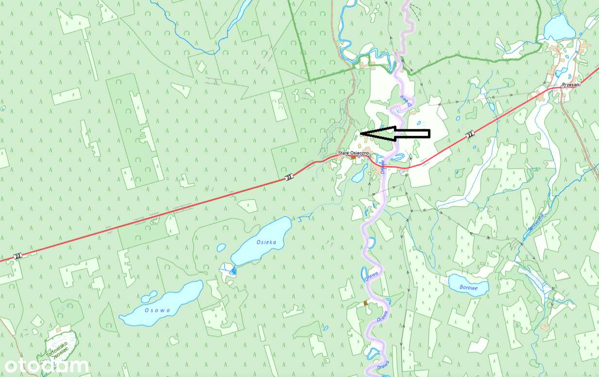 Atrakcyjna działka budowlana - 842m² w sąsiedztwie lasów i rzeki Drawy - Pełny obrazek: 5/6