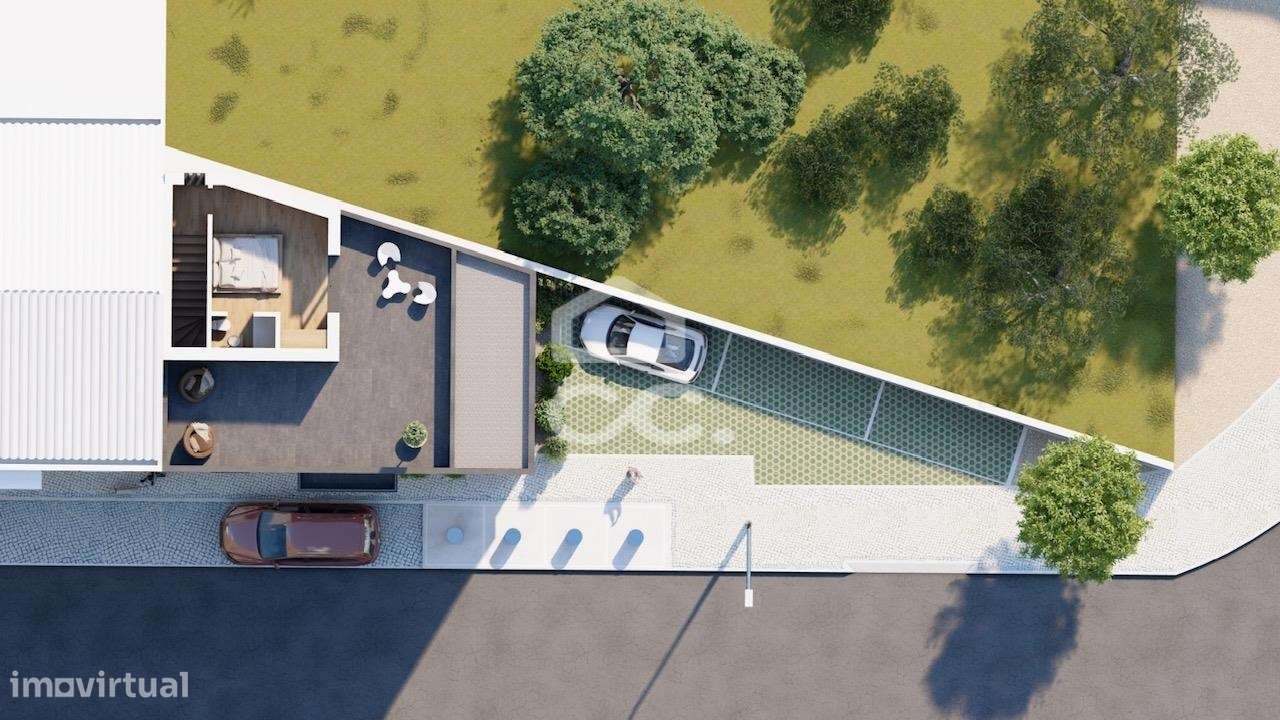 Apartamento T2 duplex novo com terraço e estacionamento no centro da V-6