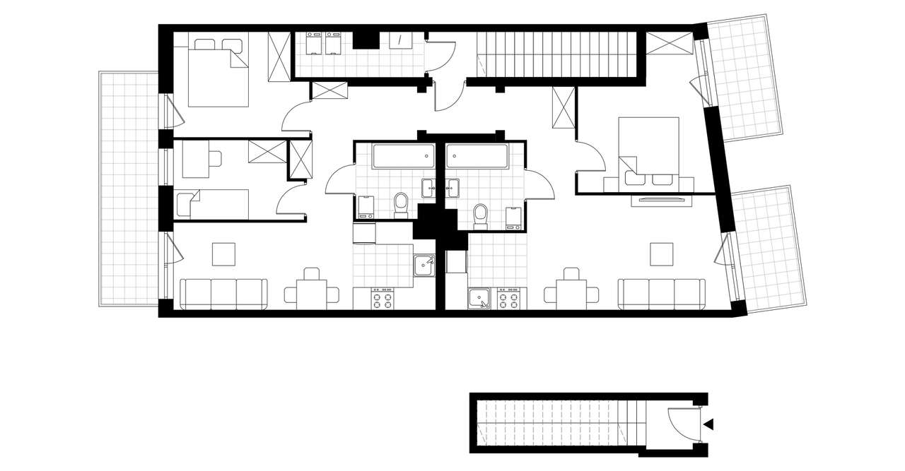 5-pokojowe mieszkanie 96m2 + 3 balkony - Pełny obrazek: 3/8