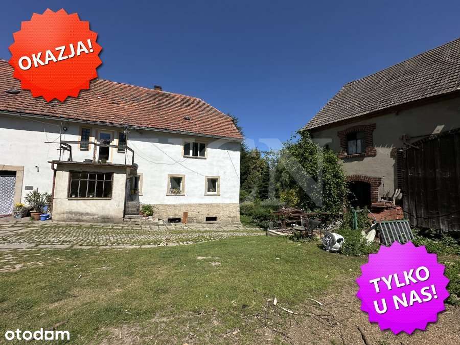 Urokliwy dom z zabudowaniami k. Złotoryi.-0