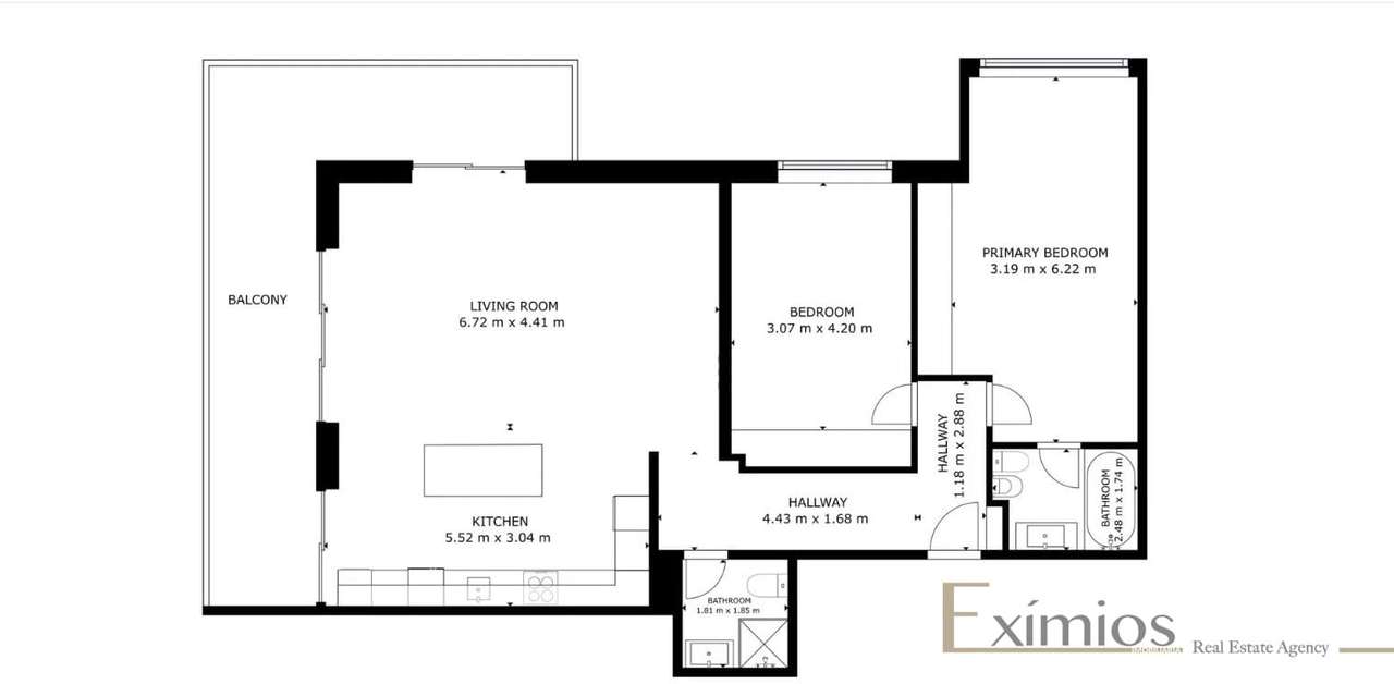 Apartamento T2 com garagem, em Árvore-21