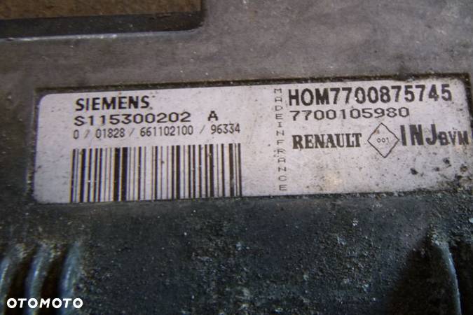 renault scenic i sterownik komputer silnika 7700875745 s115300202a - 2