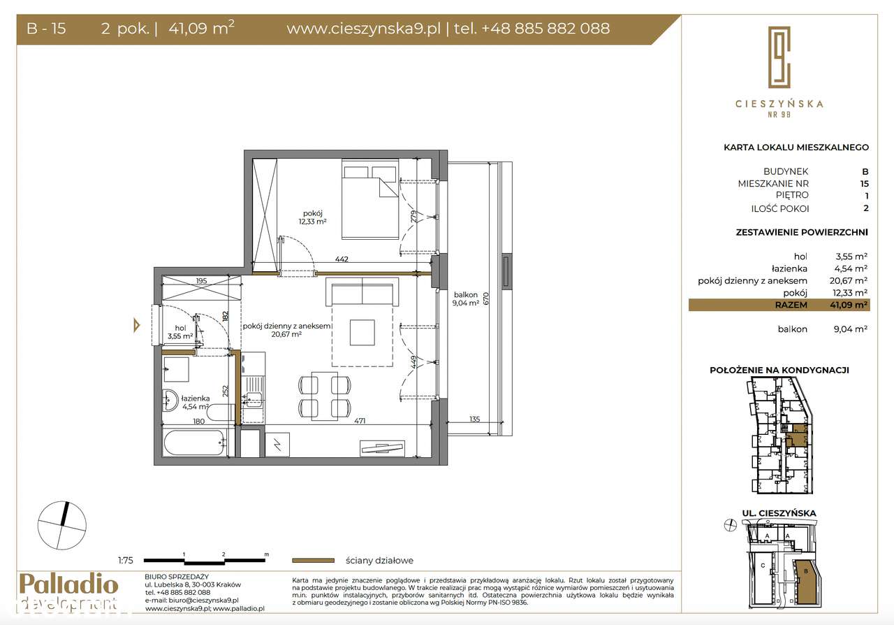 GOTOWE DO ODBIORU | Cieszyńska 9 | B-15 - Pełny obrazek: 2/7