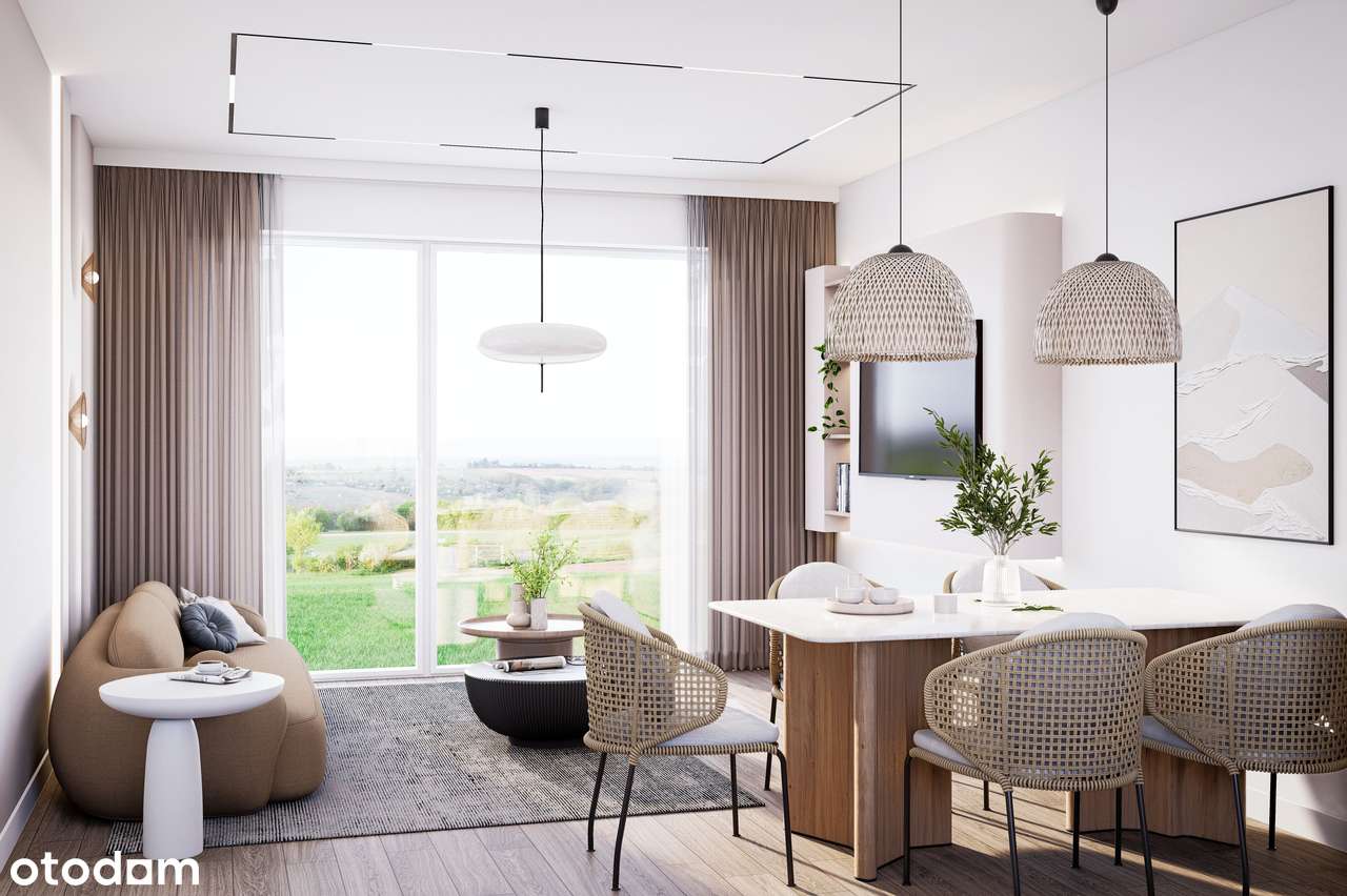 Mieszkanie w zabudowie bliźniaczej 62m + 2 miejsca postojowe + ogródek-0