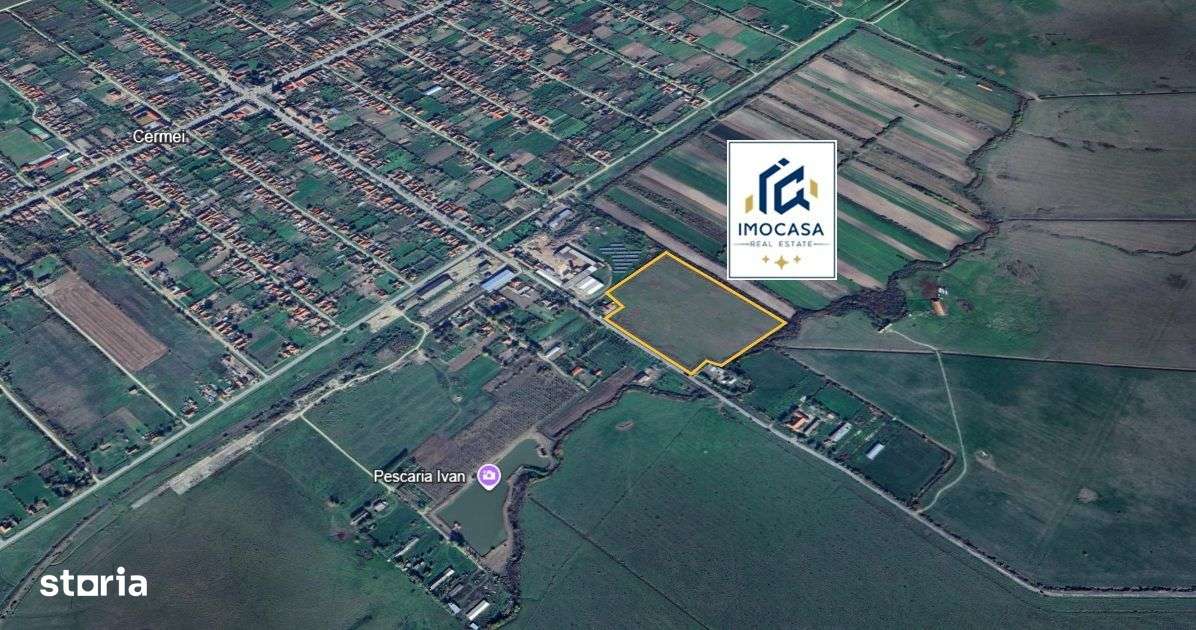 De vanzare Teren intravilan 46.336 mp Cermei Arad, FS DJ793 utilități-0