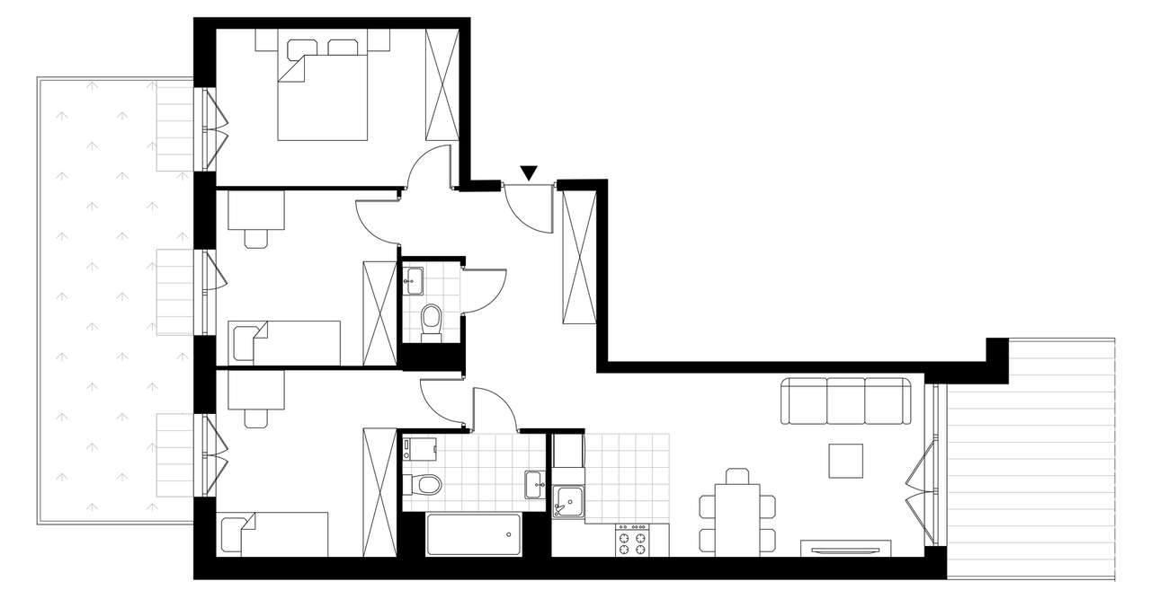 4-pokojowe mieszkanie 72m2 + ogródek Bez Prowizji - Pełny obrazek: 3/8