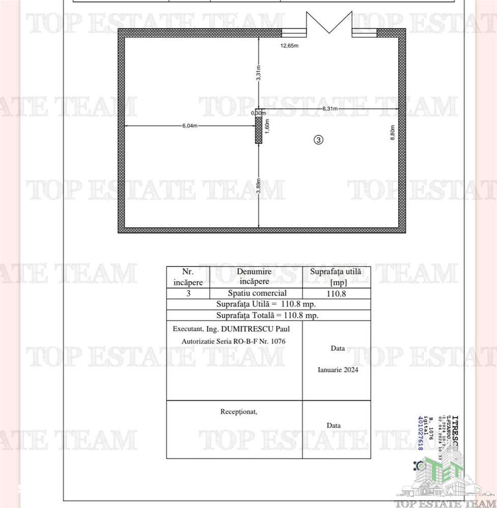 Spatiu comercial parter bloc, 111mp, stradal, pretabil magazin, clinic - Imagine principală: 4/5