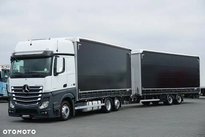 Mercedes-Benz / ACTROS / 2542 / ACC / EURO 6 / ZESTAW PRZESTRZENNY 120 m3 - 2