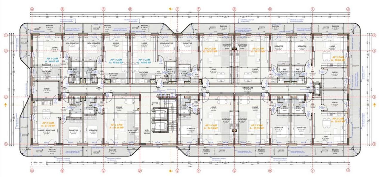 Apartament 2 camere, in bloc nou zona Catanelor Floresti