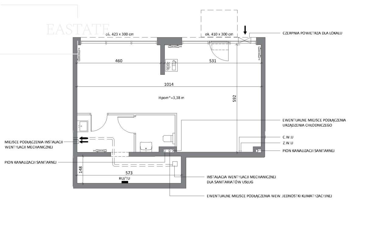 Wynajem lokalu usługowego w sercu Nowej Dąbrowy - Pełny obrazek: 4/7