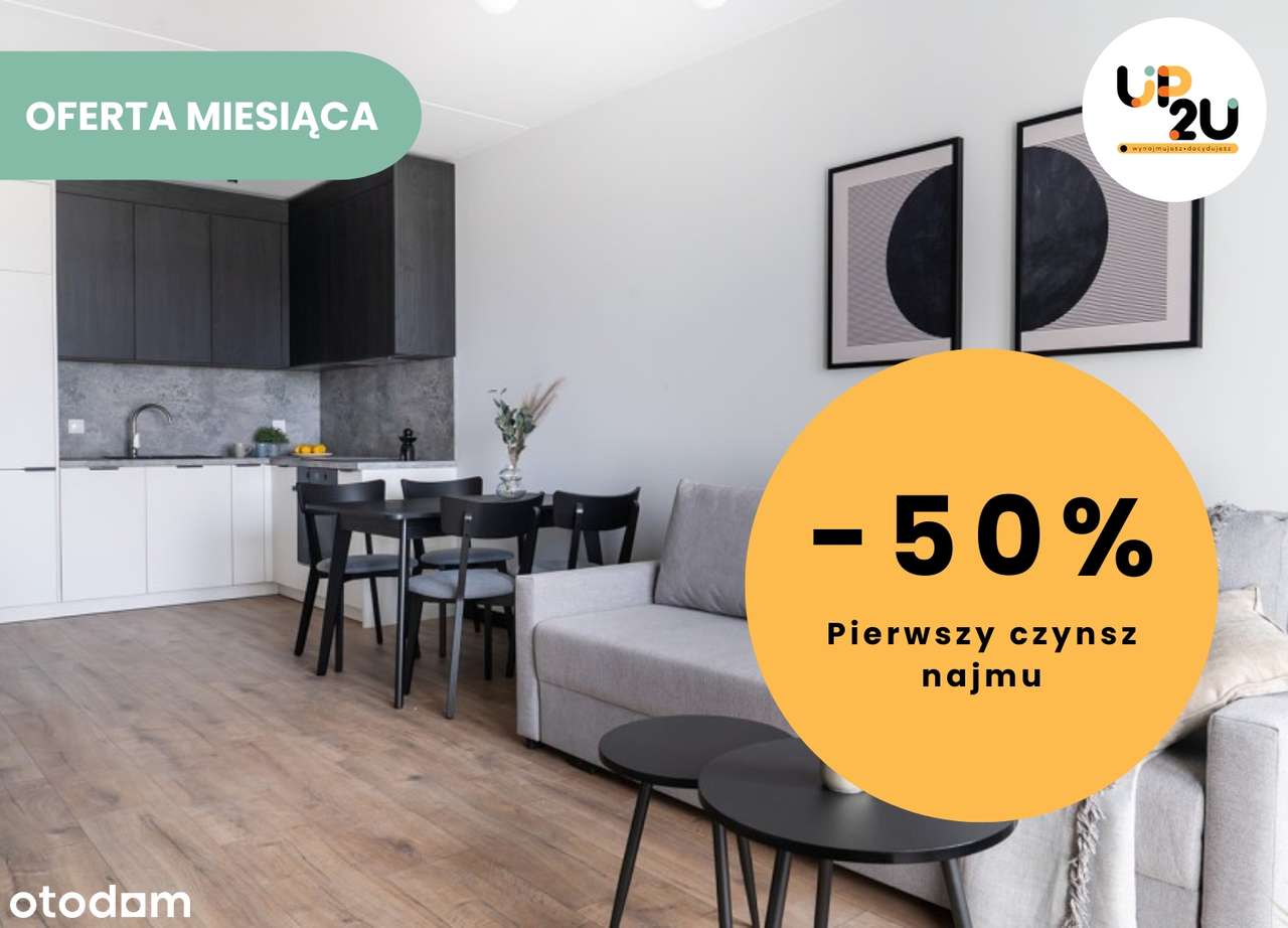-50% PIERWSZY MIESIĄC / Nowe 2 pokojowe / 49,04 m2 / BEZ PROWIZJI