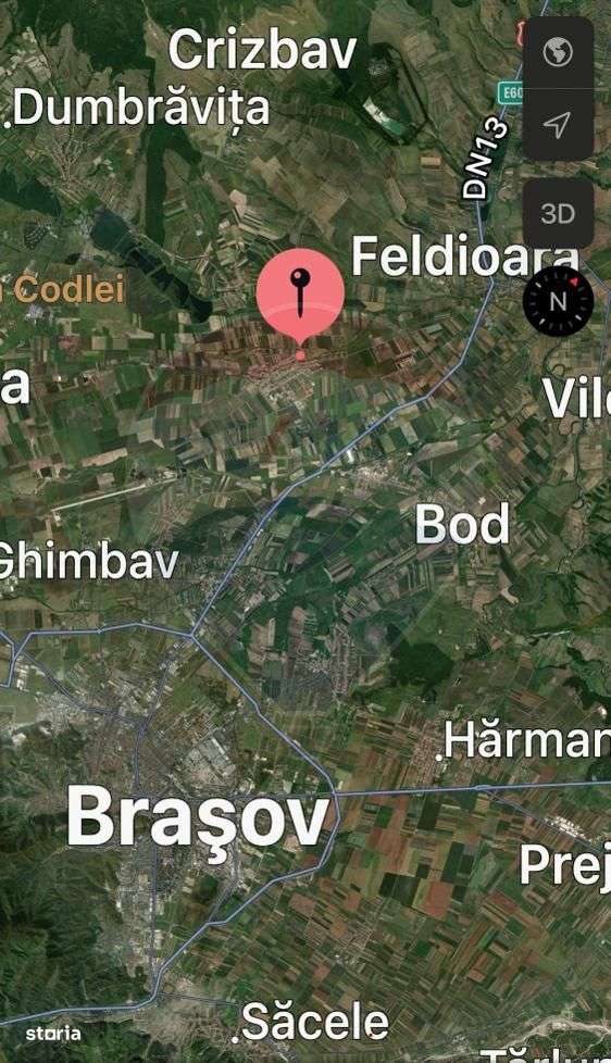 Vanzare teren rezidential 7500 mp Brasov, Halchiu / Strada Romana - Imagine principală: 4/5